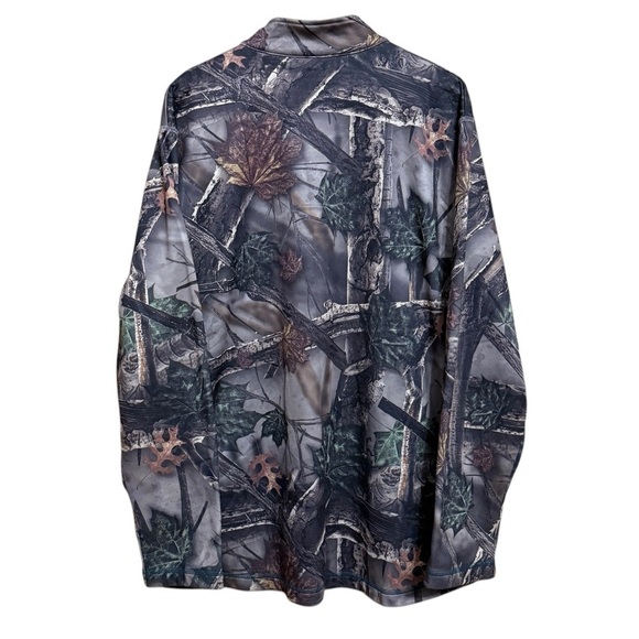 Philadelphia Eagles Majestic Thermabase 1/4 Zip Camo Jacket Sweatshirt #1451 - Picture 4 of 8